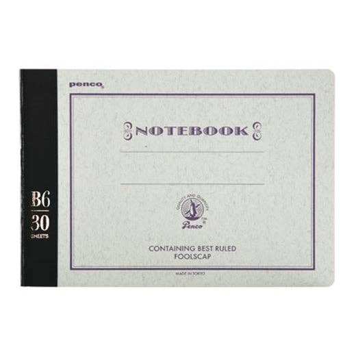 Foolscap Notebook/ B6: Black