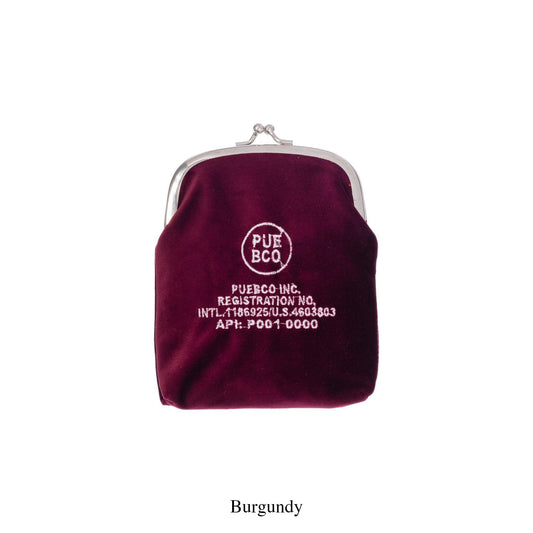 Velvet Frame Pouch: Burgundy